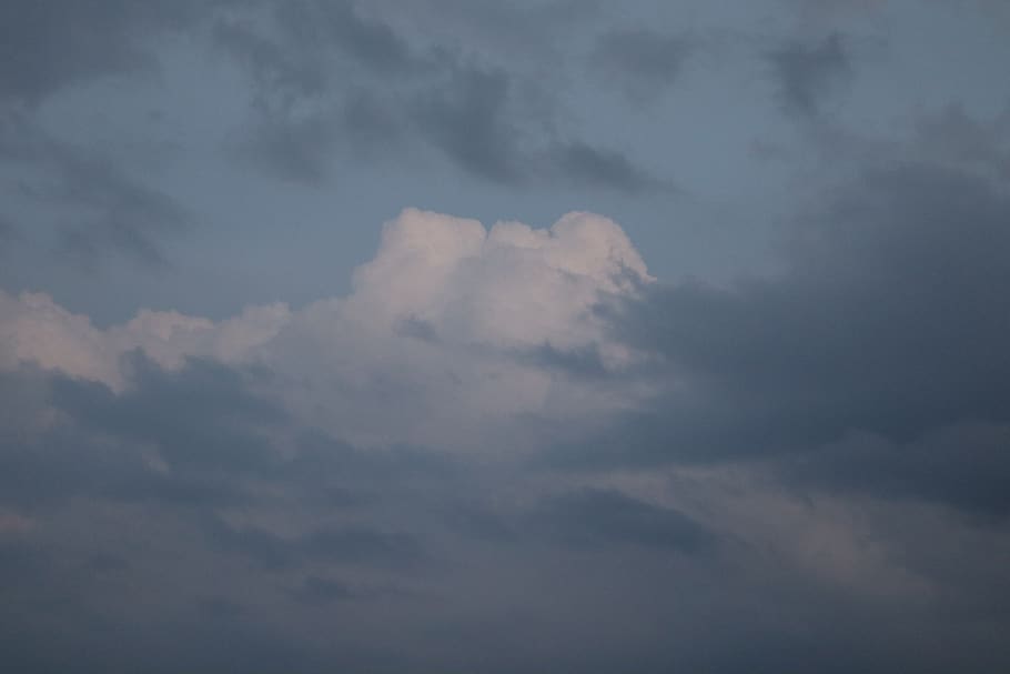 sky, clouds, atmosphere, blue, nature, heaven, dramatic, cloud - sky HD wallpaper