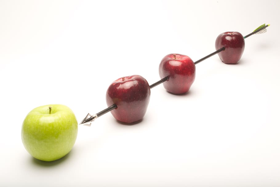 apples, arrows, william tell, folklore, fruit, healthy eating HD wallpaper