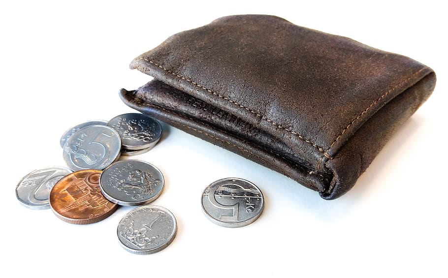 wallet, coins, czech, cash, currency, money, finance, financial HD wallpaper