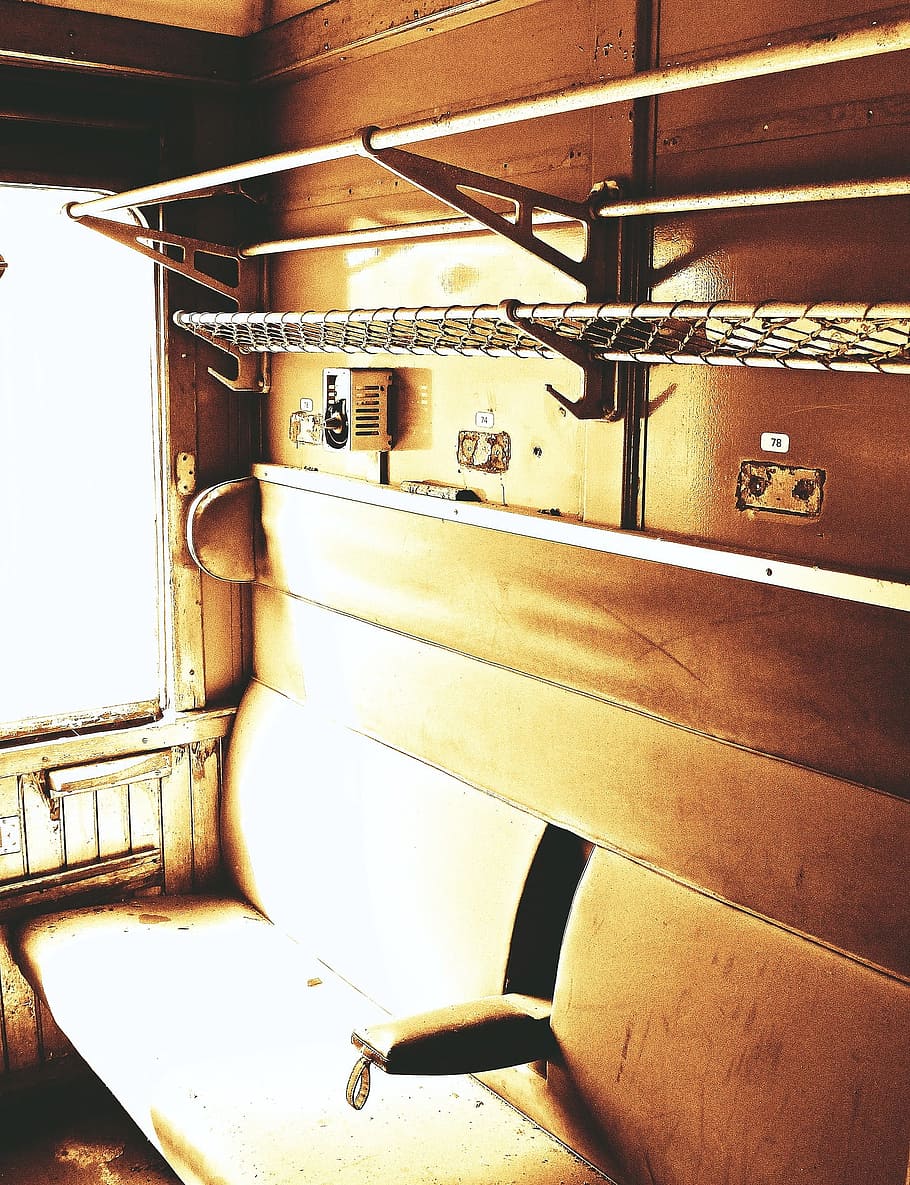 seat, train, service, journey, travel, transport, indoors, absence HD wallpaper