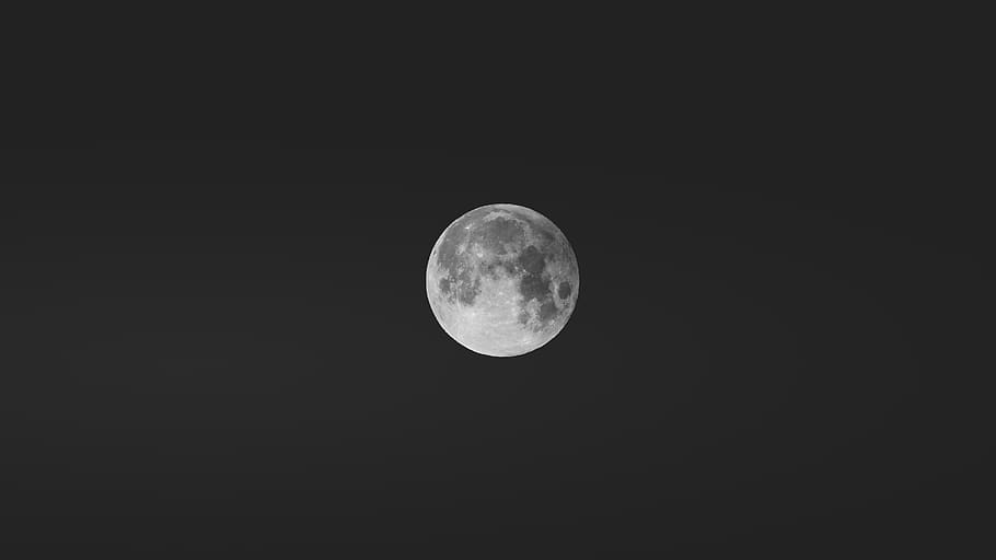 moon, dark, night, photography, space, astronomy, sky, full moon HD wallpaper