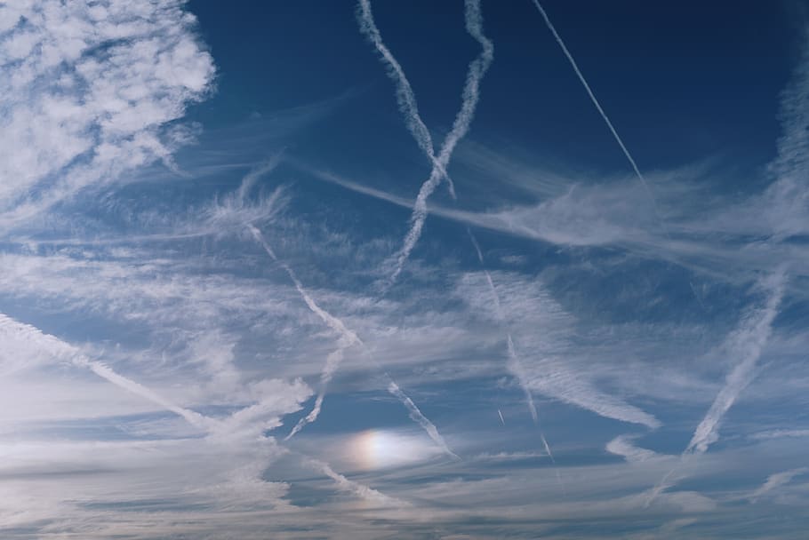 united states, paso robles, cloud - sky, vapor trail, beauty in nature HD wallpaper