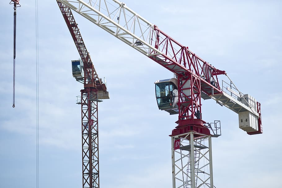 crane, construction, sky, structure, building, sites, architecture HD wallpaper