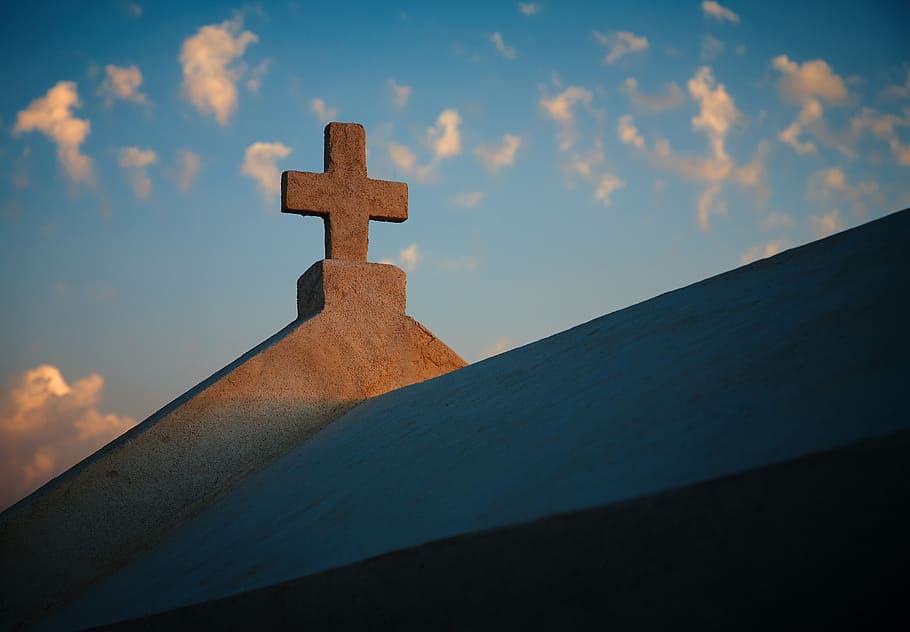 france, bonifacio, evening, cross, graveyard, skies, cemetary HD wallpaper