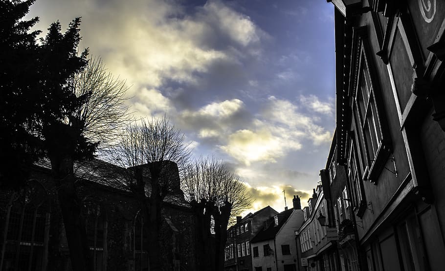 united kingdom, norwich, sky, architecture, building exterior HD wallpaper