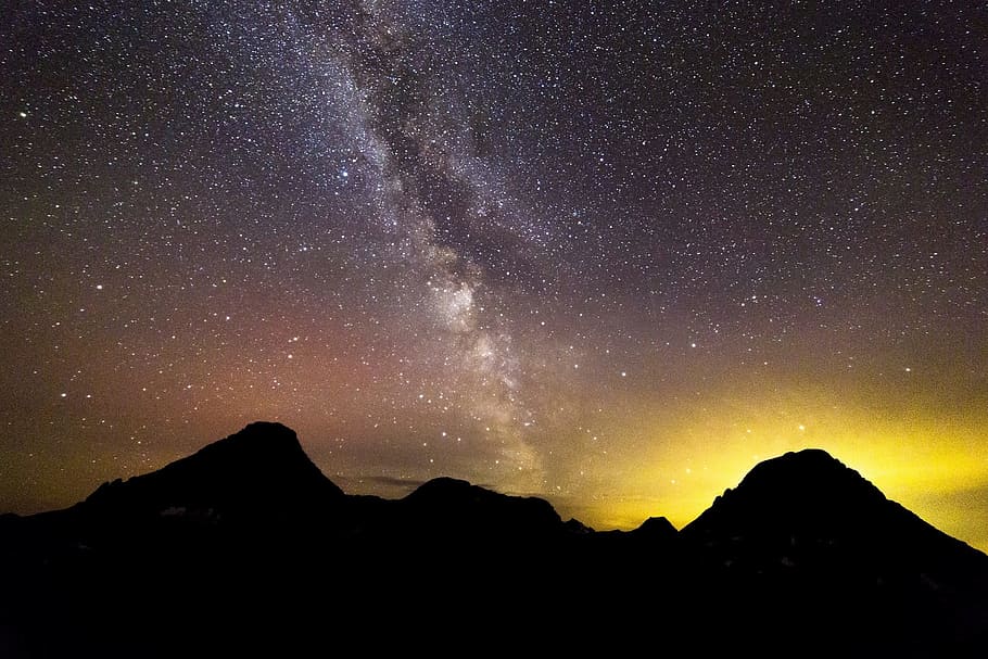 milky, galaxy, night, dark, sky, star, nature, landscape, scenics - nature HD wallpaper