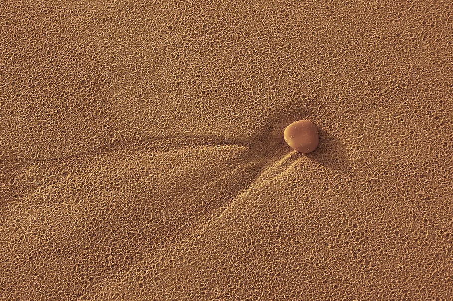 pebble on sand dune, outdoors, nature, soil, egg, food, desert HD wallpaper