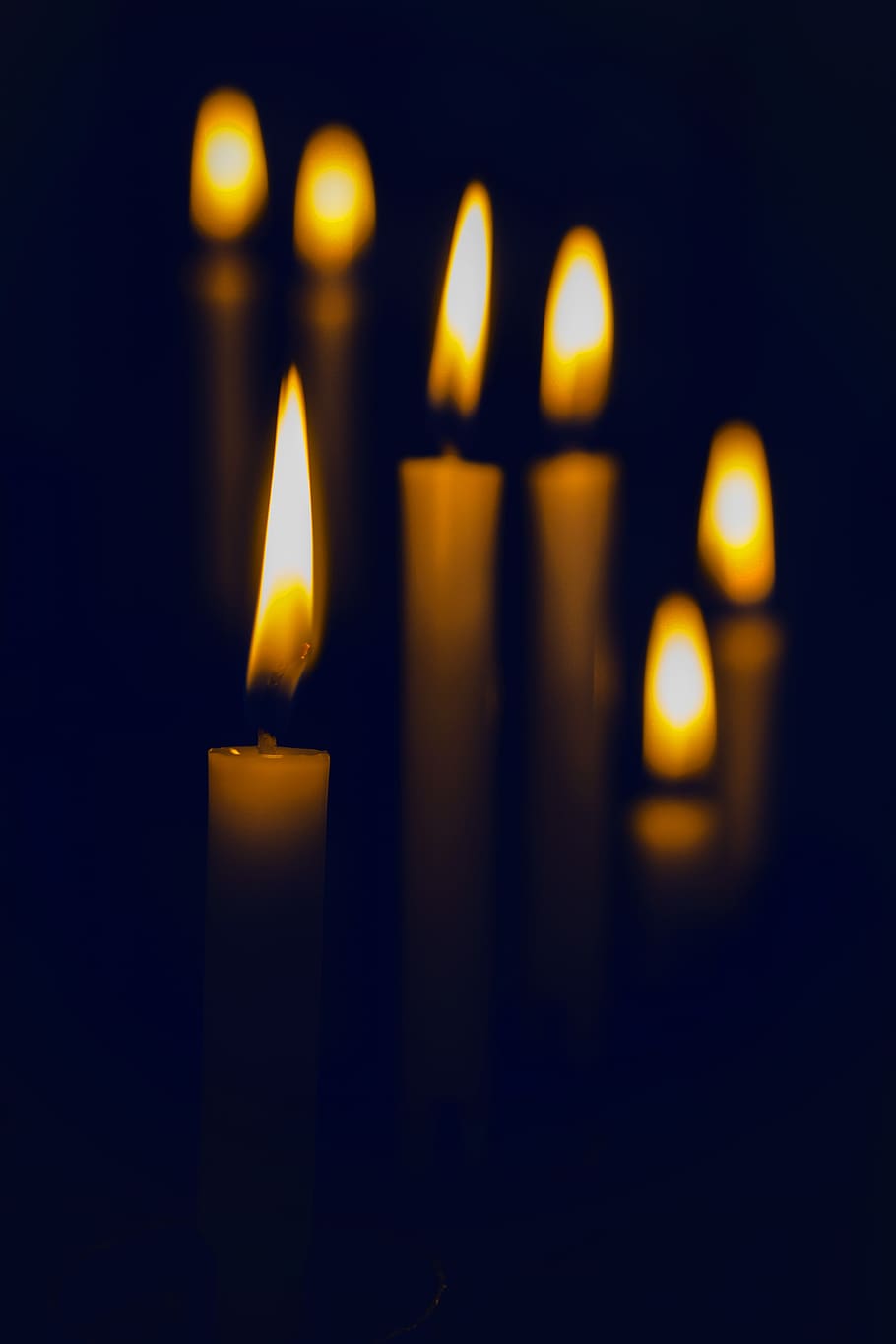 candle, candles, flame, fire, burning, illuminated, heat - temperature HD wallpaper