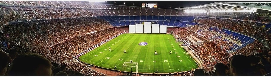 barcelona, stadium, camp nou, spain, catalunya, sport, green color