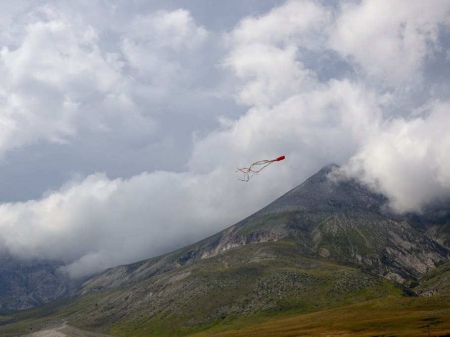 italy, campo imperatore, mountain, cloud - sky, scenics - nature, HD wallpaper