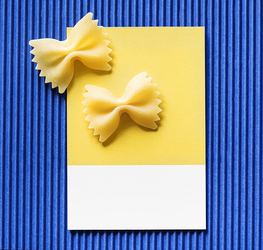 background, blue, bow, bow tie, card, colorful, contrast, cuisine HD wallpaper