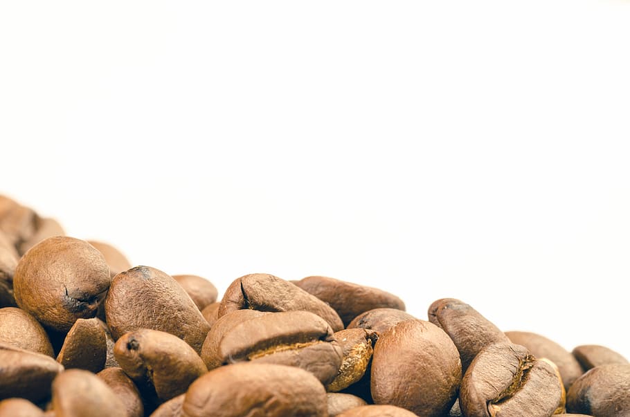 Brown Coffee Beans, aroma, background, caffeine, close-up, dry HD wallpaper