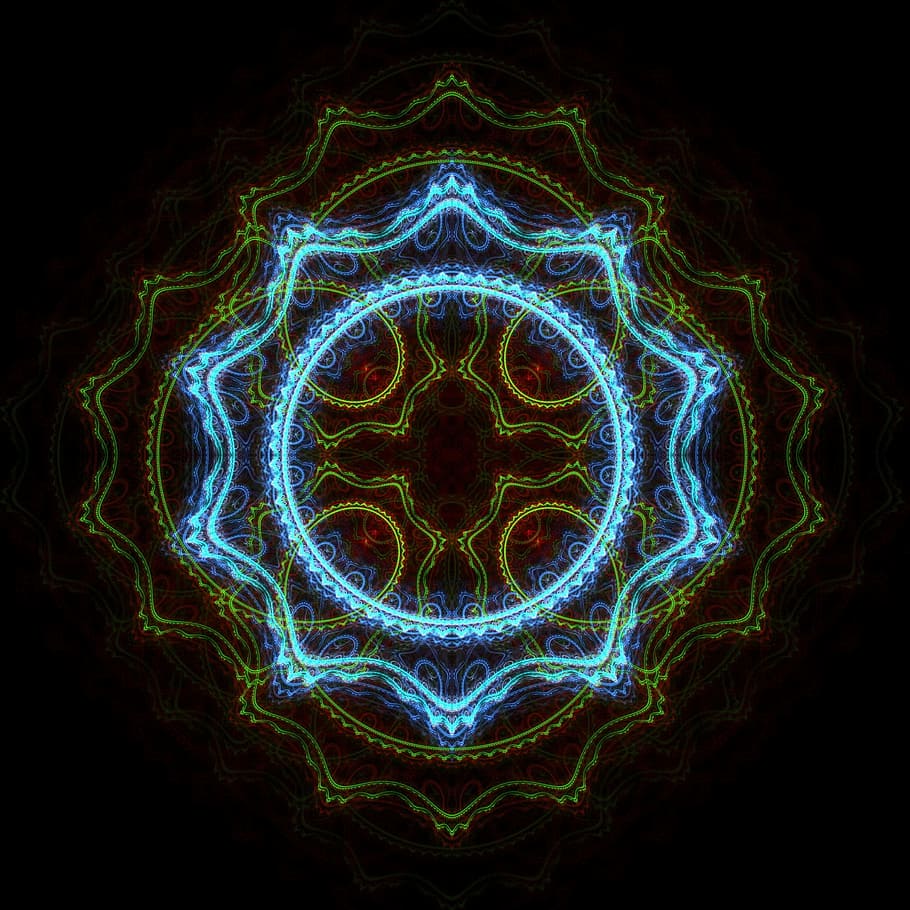 fractal, art, julia, set, blue, design, mathematical, texture HD wallpaper
