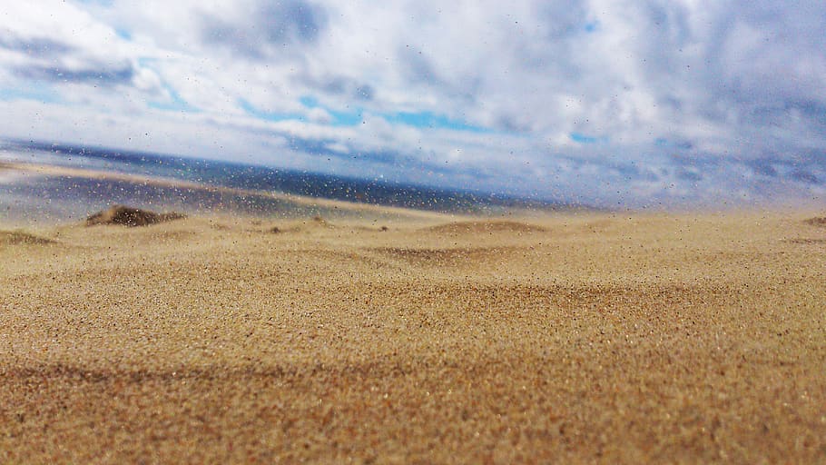 france, la teste-de-buch, dune of pilat, flying sand, nature, HD wallpaper