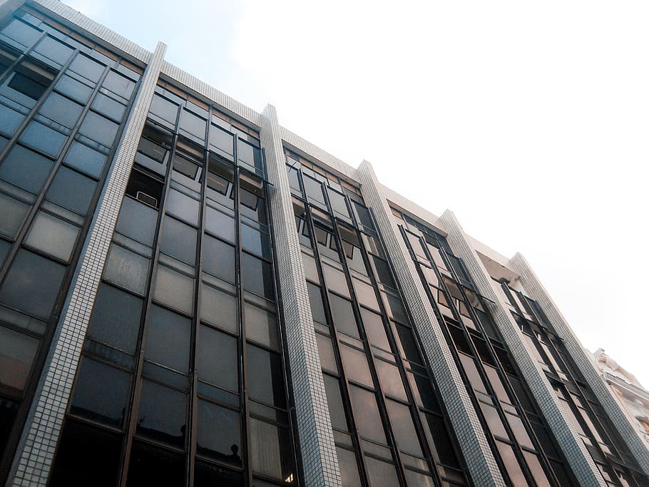 dark, building, black, reflex, architecture, low angle view HD wallpaper