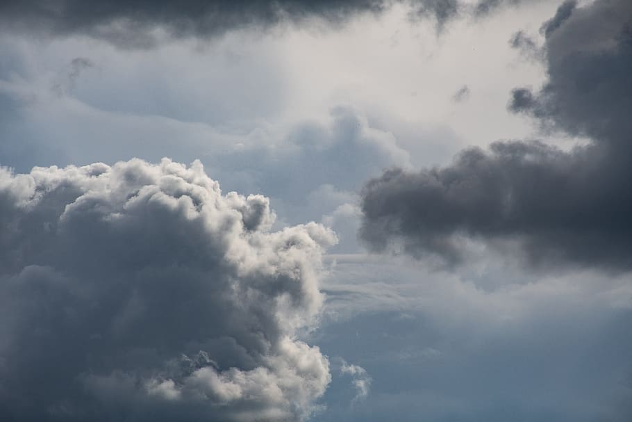 Photo of White and Gray Clouds, atmosphere, cloudiness, cloudy HD wallpaper