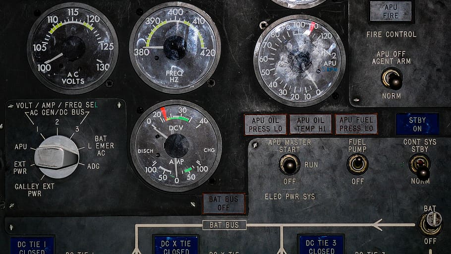 fire control panel, text, air vehicle, close-up, technology, no people HD wallpaper