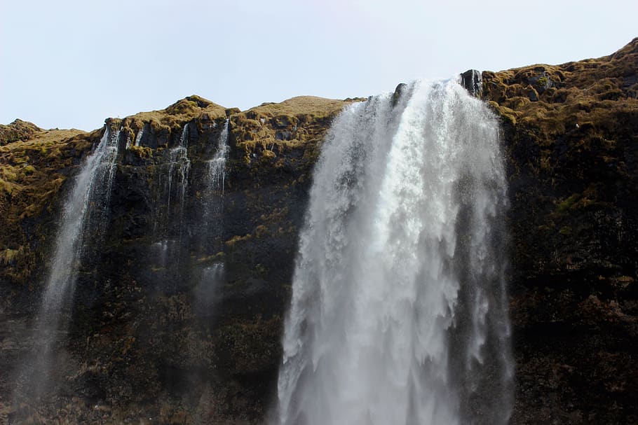 waterfalls, river, outdoors, nature, seljalandsfoss, seljalandsfoss falls HD wallpaper