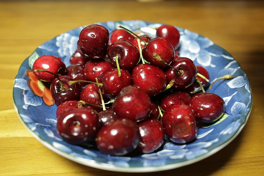 cherry, fruit, red, fresh, sweet, savory, ripe, delicious, food HD wallpaper