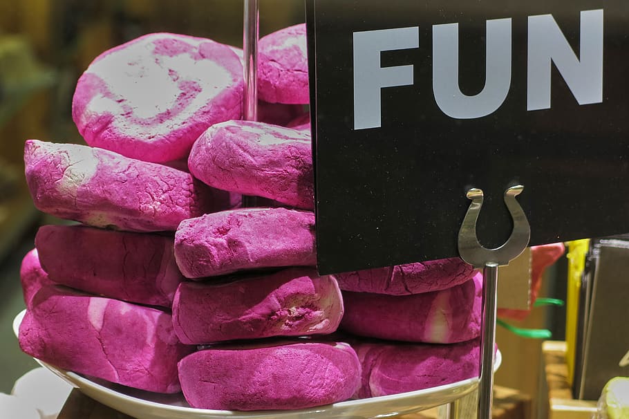 sweets, fun, purple, text, pink color, communication, stack HD wallpaper