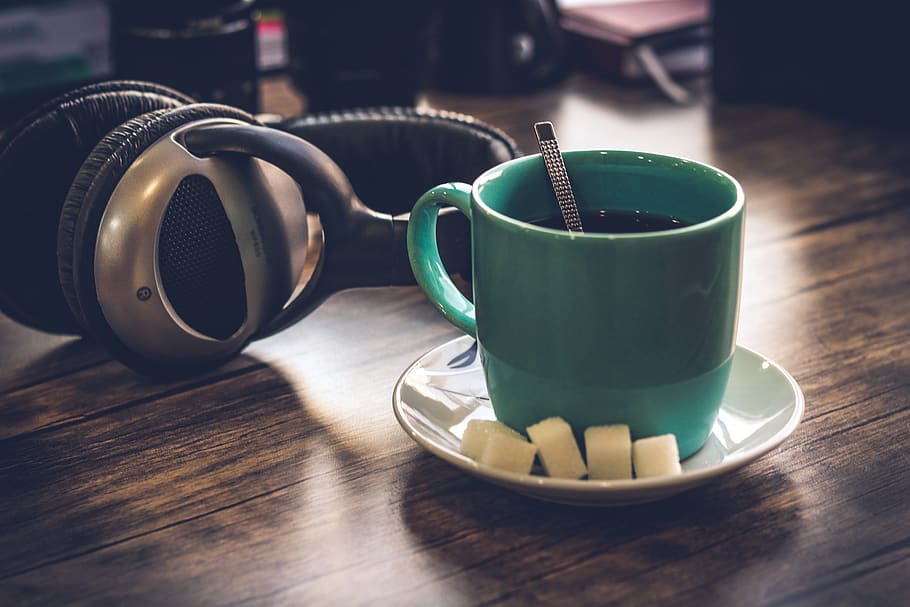 Green Cup Filled With Coffee, beverage, caffeine, close-up, coffee cup HD wallpaper