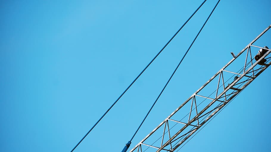 italy, aosta, sky, cable, connection, clear sky, low angle view HD wallpaper