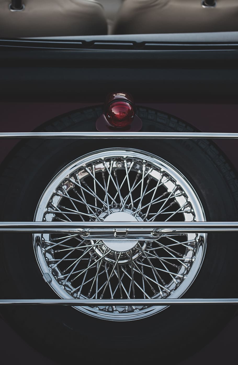 gray multi-spoke wheel, maroon, red, vintage, tyre, car, transportation HD wallpaper