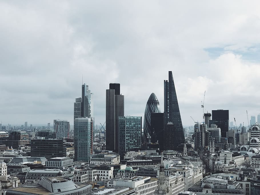 architecture, buildings, infrastructure, blue, sky, cloud, tower HD wallpaper