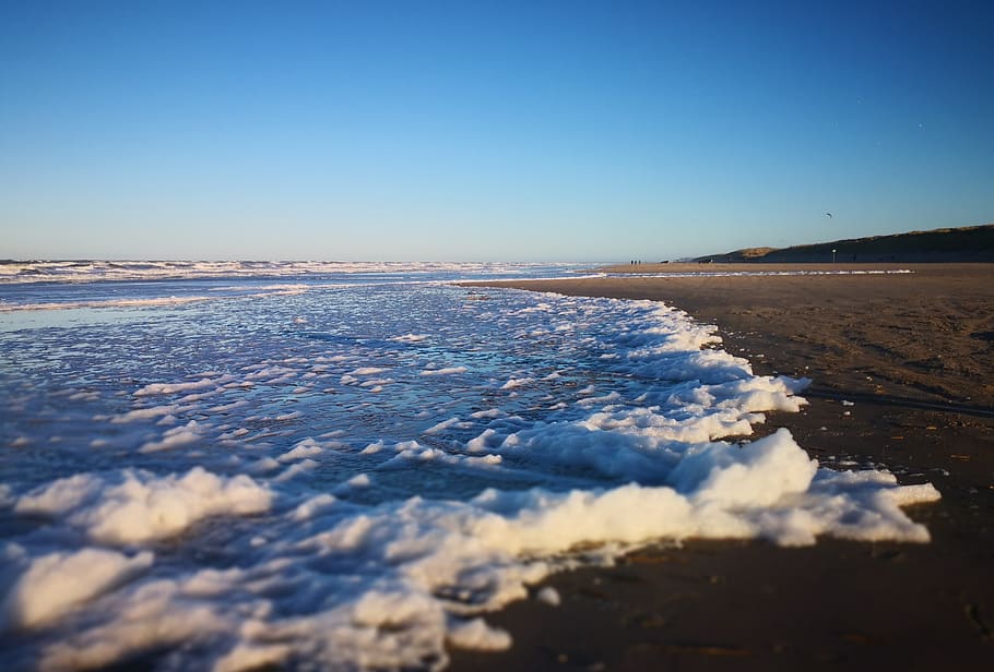 denmark, sand beach, winter sun, sky, beauty in nature, scenics - nature HD wallpaper