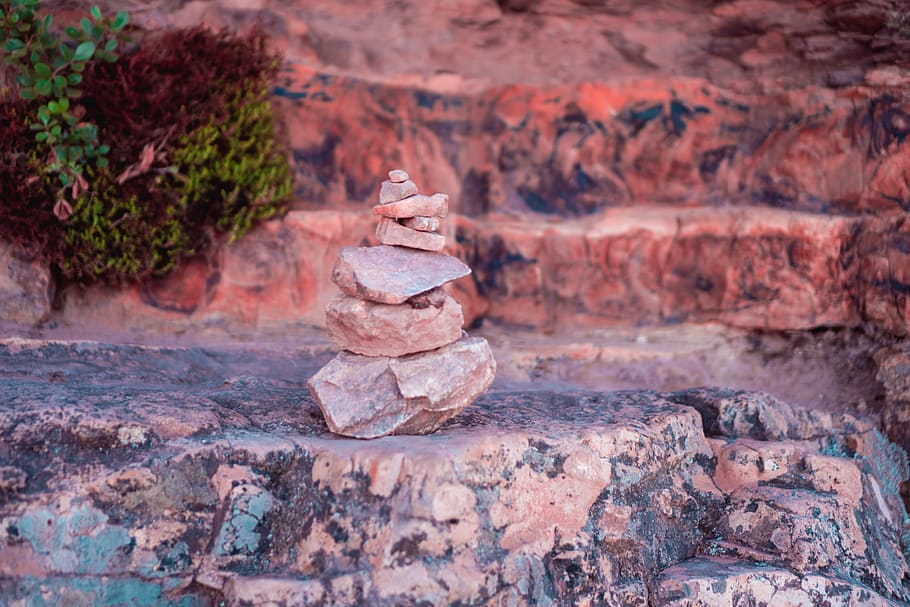 brown stack stone, nature, outdoors, mountain, canyon, valley HD wallpaper