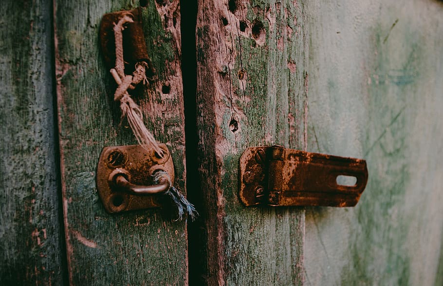 mexico, chicontepec de tejeda, metal, rusty, entrance, door HD wallpaper