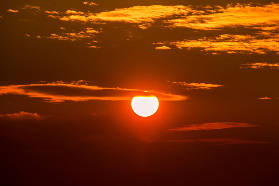Golden Hour, bright, clouds, dawn, dramatic, landscape, light HD wallpaper