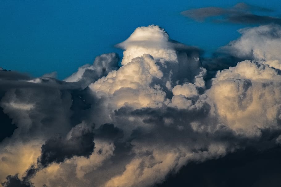 sky, clouds, cumulus, dramatic, nature, atmosphere, weather HD wallpaper