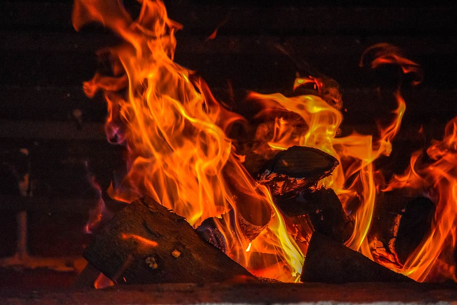 fire, hot, abstract, burn, flame, burning, fire - natural phenomenon HD wallpaper