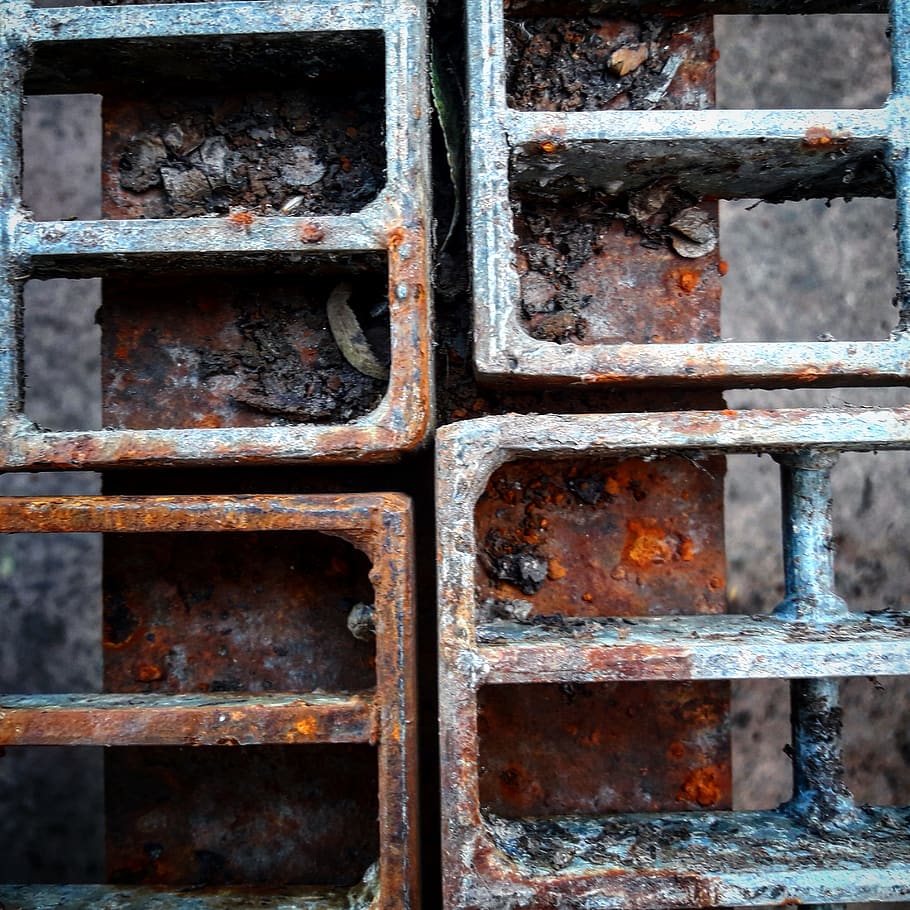 rust, drain, texture, cities within, wallpaper, abstract, gutter, HD wallpaper