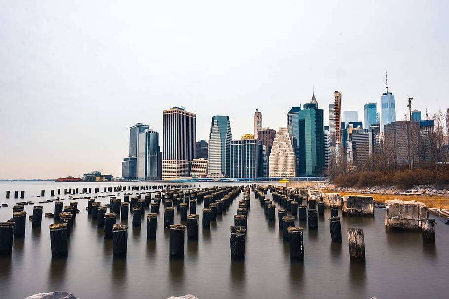 concrete water posts, architecture, built structure, building exterior HD wallpaper