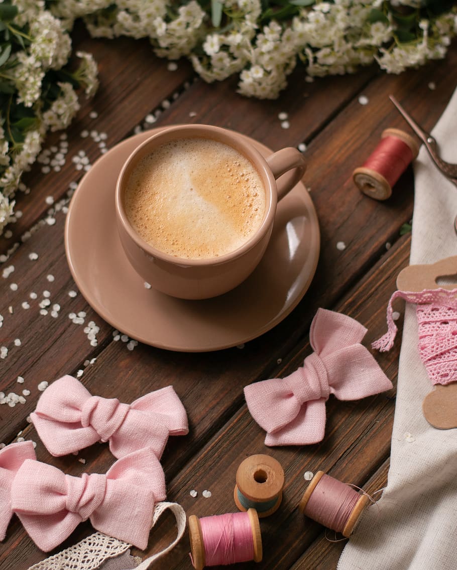 coffee cup, egg, food, beverage, latte, drink, pottery, plant HD wallpaper