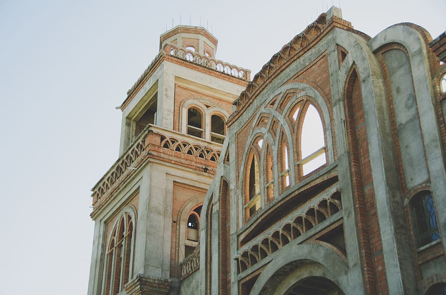 peru, huaraz, architecture, low angle view, built structure HD wallpaper