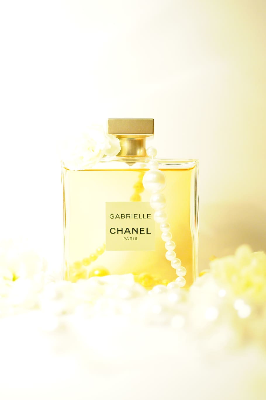 Chanel Garrielle Bottle Covered With Beaded Necklace, aromatherapy