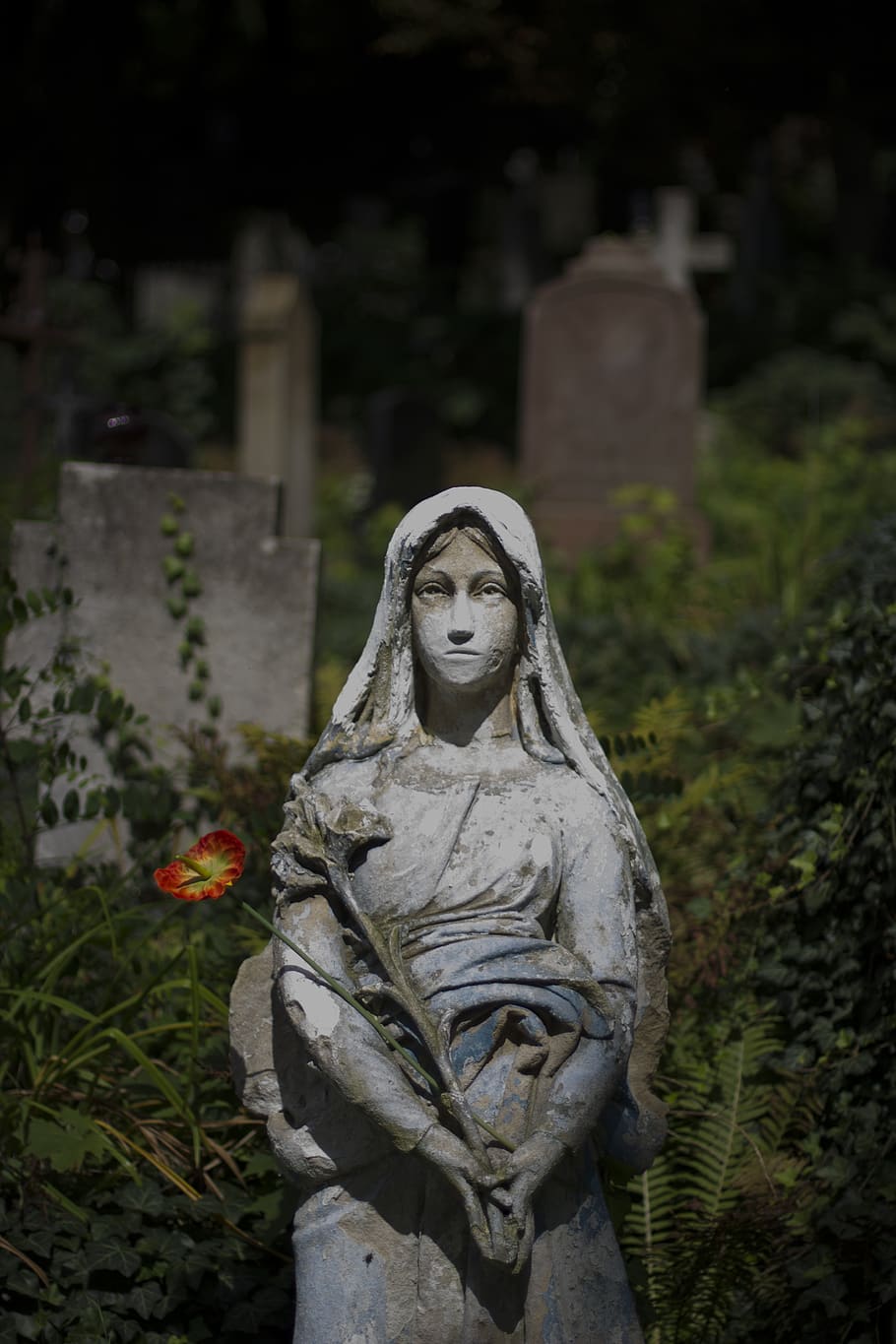 human representation, sculpture, art and craft, statue, grave HD wallpaper