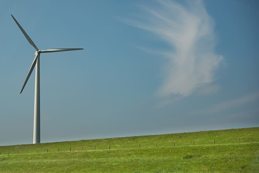 landscape, sky, clouds, countryside, alternative, alternative energy HD wallpaper