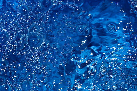 background, blue, bubble, clean, clear, close-up, closeup, cold HD wallpaper