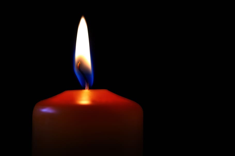 candle, lichtschein, flame, burn, mood, heat, contemplative HD wallpaper