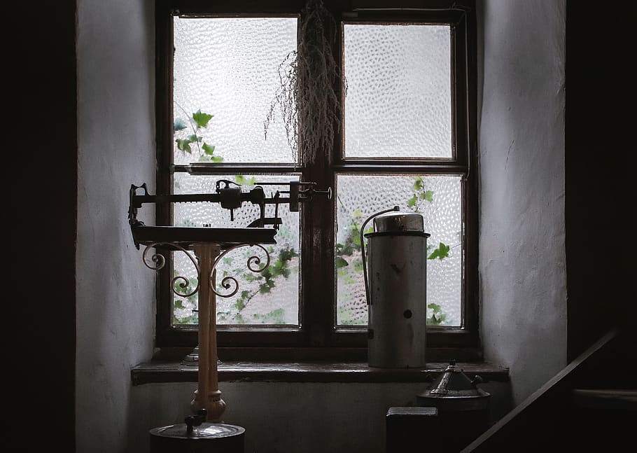 weigh scale near window, ukraine, lviv, handrail, banister, pharmacy HD wallpaper