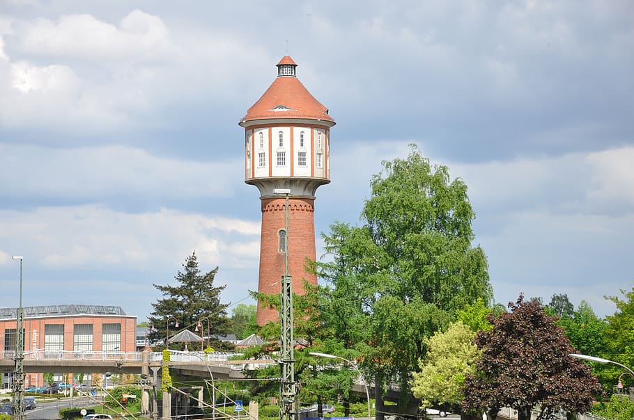 lingen, water tower, lingen ems, architecture, built structure HD wallpaper