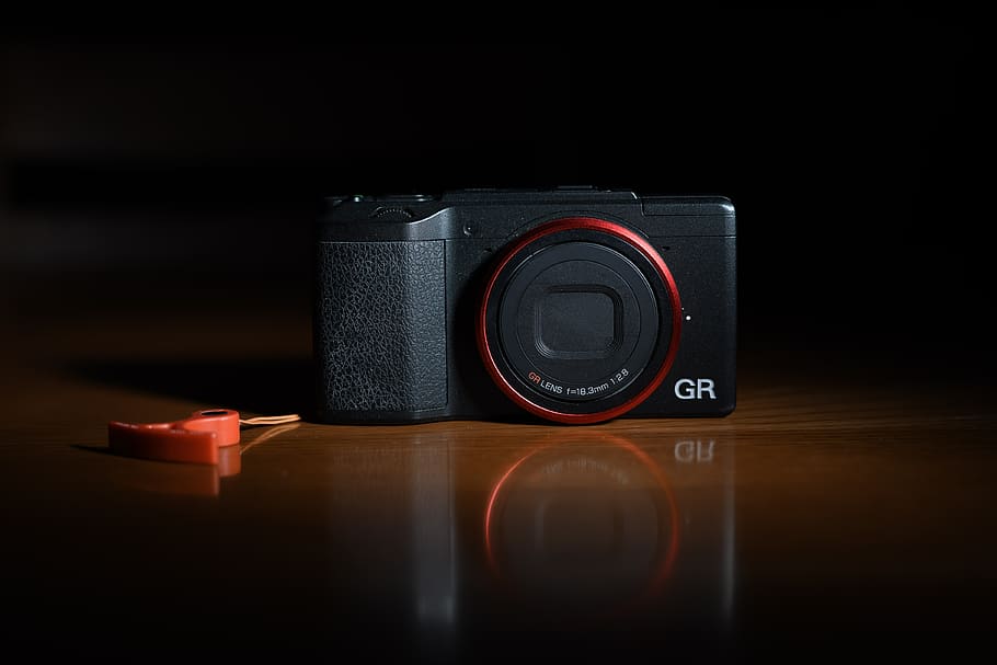 black point-and-shoot camera, electronics, digital camera, video camera HD wallpaper