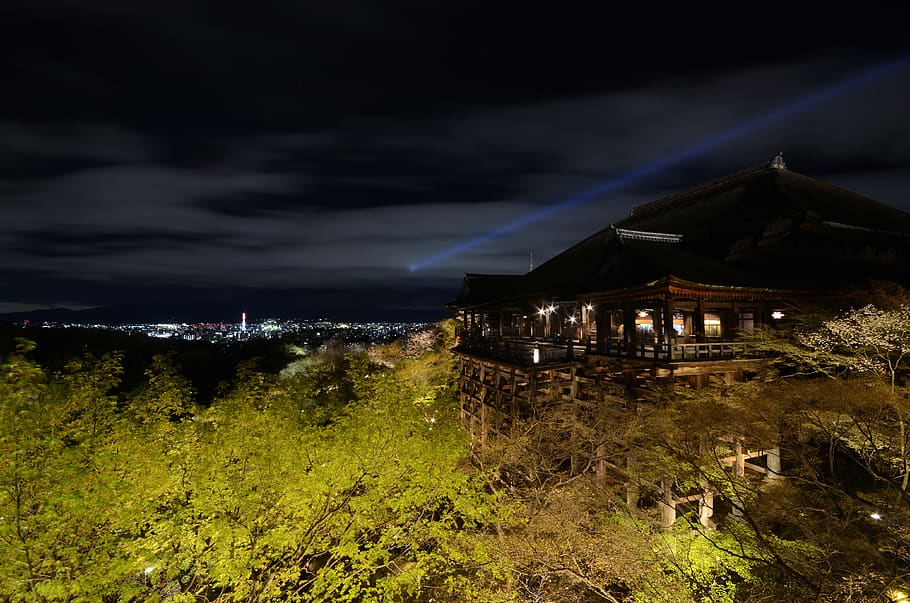 japan, kyoto, kiyomizu 1-chome, koyto, kiyomizu-dera, architecture, HD wallpaper