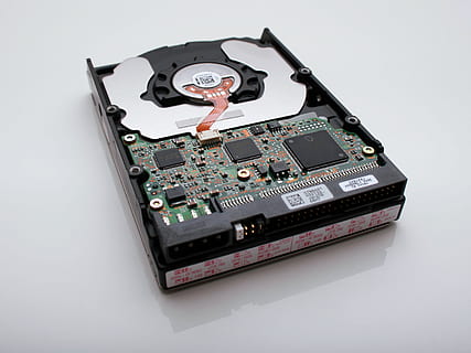 black and gray internal HDD, computer hardware, electronics, hard drive HD wallpaper