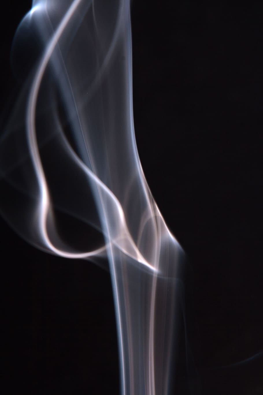 smoke, background, black, white, graphic, hot, isolated, curve HD wallpaper
