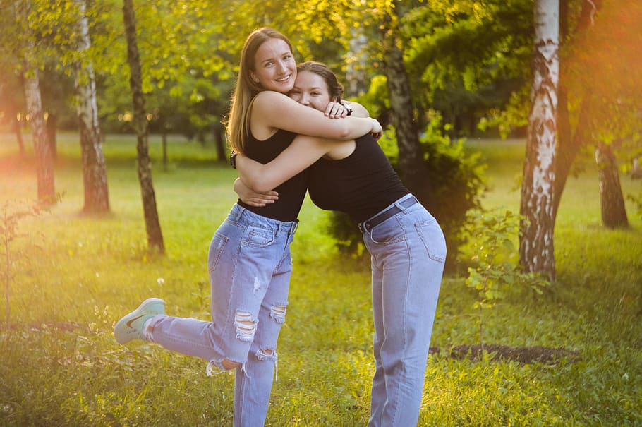 togetherness, two people, bonding, emotion, positive emotion HD wallpaper